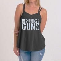 Messy Buns And Guns Women's Strappy Tank