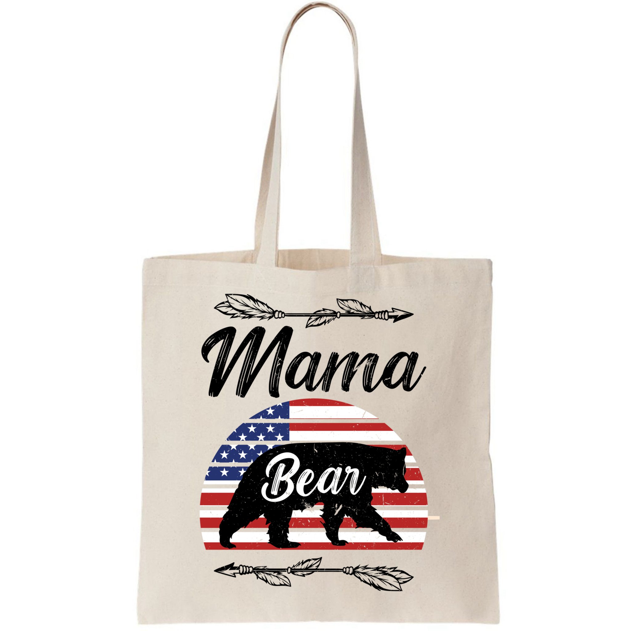Mama Bear American Flag Funny Gift Bag