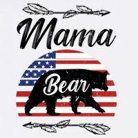 Mama Bear American Flag Funny Gift Cooling Performance Crew T-Shirt
