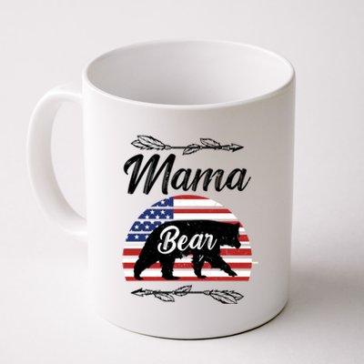 Mama Bear American Flag Funny Gift Coffee Mug