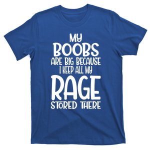 My Boobs Are Big Because I Keep All My Rage Stored There Cute Gift T-Shirt