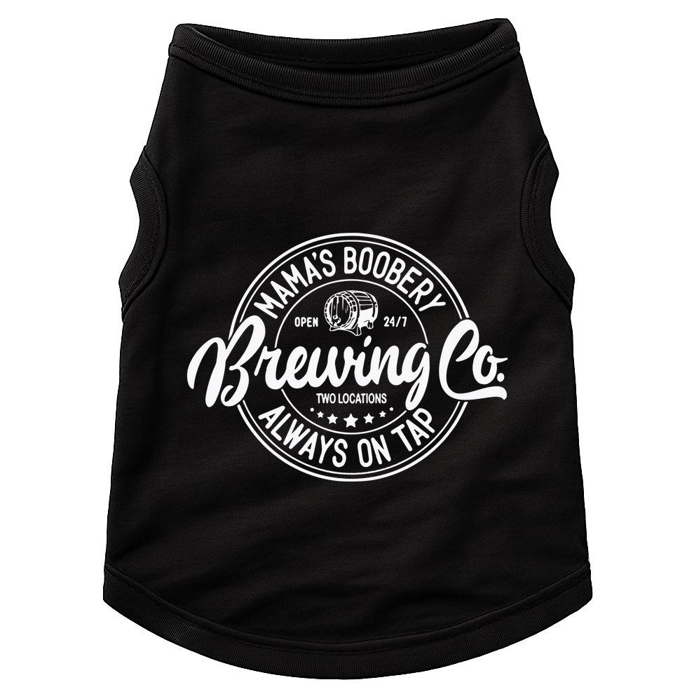 Mamas Boobery Always On Tap Brewing Co Breastfeeding Gift Mamas Boober Doggie Tank