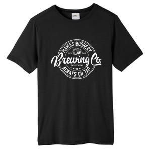 Mamas Boobery Always On Tap Brewing Co Breastfeeding Gift Mamas Boober Tall Fusion ChromaSoft Performance T-Shirt