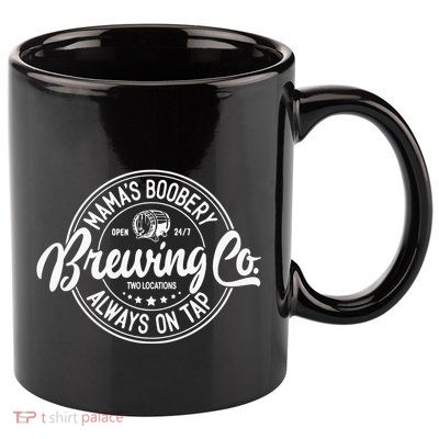 Mamas Boobery Always On Tap Brewing Co Breastfeeding Gift Mamas Boober 11oz C Handle Ceramic Mug