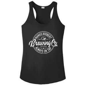 Mamas Boobery Always On Tap Brewing Co Breastfeeding Gift Mamas Boober Ladies PosiCharge Competitor Racerback Tank