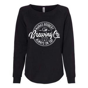 Mamas Boobery Always On Tap Brewing Co Breastfeeding Gift Mamas Boober Womens California Wash Sweatshirt