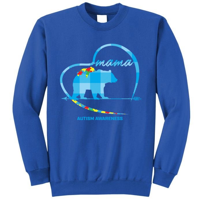 Mama Bear Autism Awareness Mom Mother Funny Gift S Gift Tall Sweatshirt