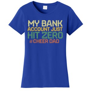 My Bank Account Just Hit Zero Cheer Dad Gift Women's T-Shirt