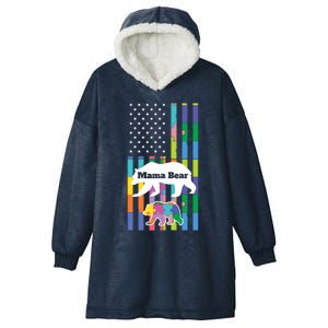 Mama Bear Autism Mother Gift Hooded Wearable Blanket