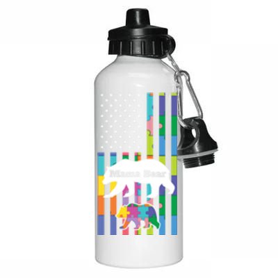 Mama Bear Autism Mother Gift Aluminum Water Bottle