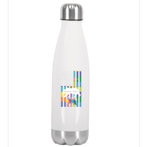 Mama Bear Autism Mother Gift Stainless Steel Insulated Water Bottle