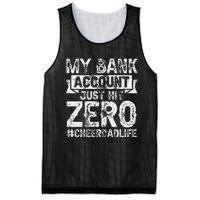 My Bank Account Just Hit Zero Cheer Dad Proud Cheer Father Mesh Reversible Basketball Jersey Tank