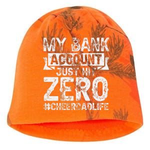 My Bank Account Just Hit Zero Cheer Dad Proud Cheer Father Kati - Camo Knit Beanie