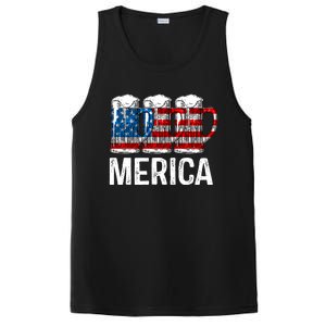 Merica Beer American Flag 4th Of July PosiCharge Competitor Tank