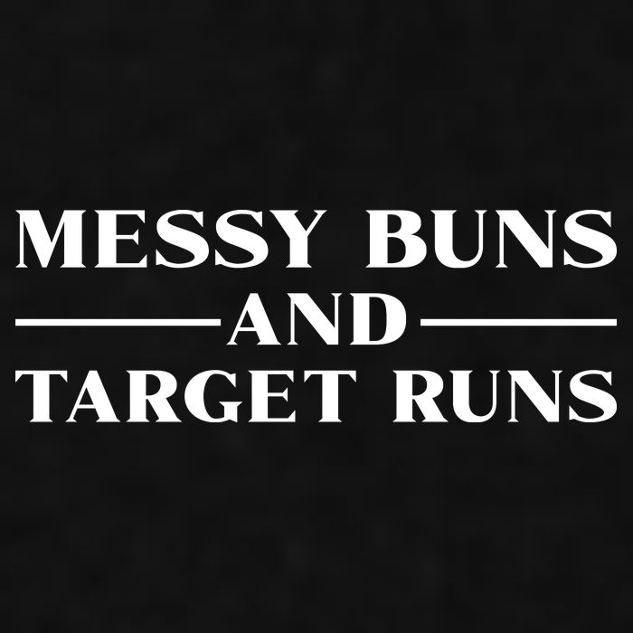 Messy Buns And Target Runs Ladies PosiCharge Tri-Blend Wicking Tank