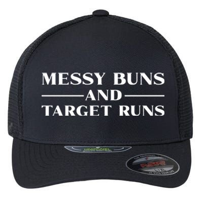 Messy Buns And Target Runs Flexfit Unipanel Trucker Cap