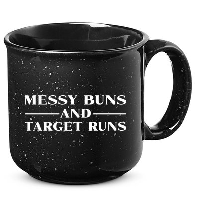 Messy Buns And Target Runs 15oz Campfire Ceramic Mug