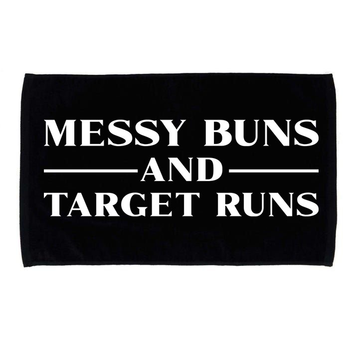 Messy Buns And Target Runs Microfiber Hand Towel