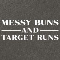 Messy Buns And Target Runs Cotton Canvas Backpack