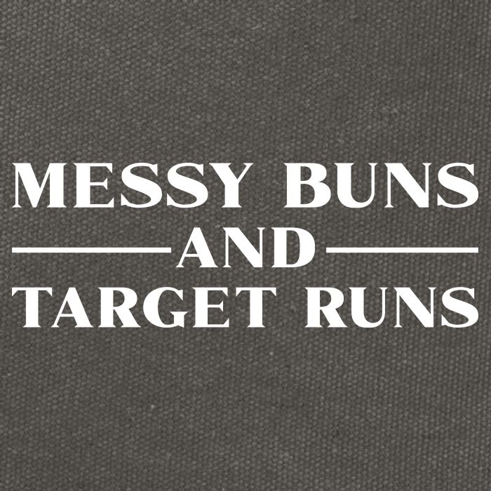 Messy Buns And Target Runs Cotton Canvas Backpack