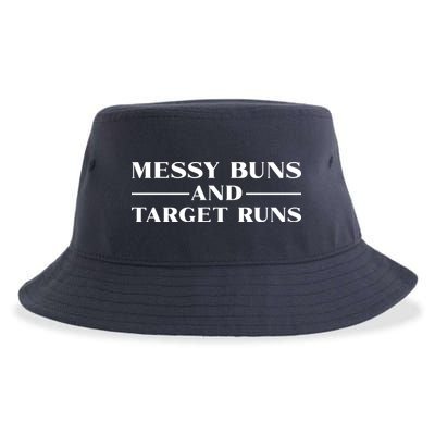 Messy Buns And Target Runs Sustainable Bucket Hat