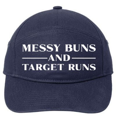 Messy Buns And Target Runs 7-Panel Snapback Hat