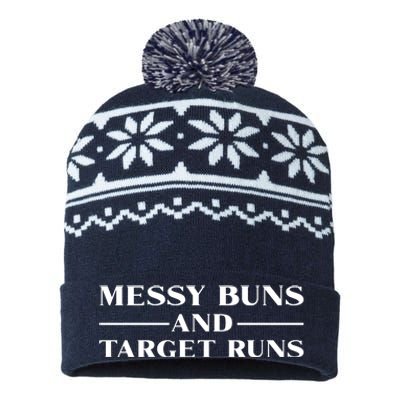 Messy Buns And Target Runs USA-Made Snowflake Beanie