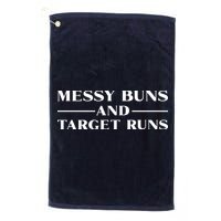 Messy Buns And Target Runs Golf Towel