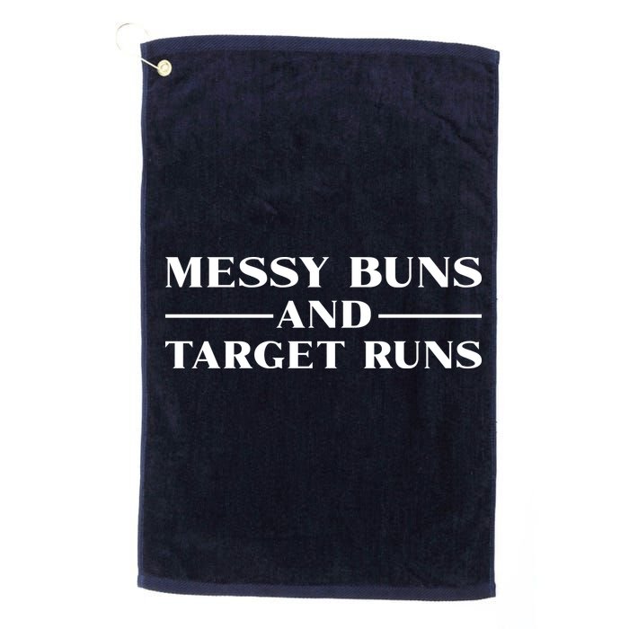Messy Buns And Target Runs Golf Towel