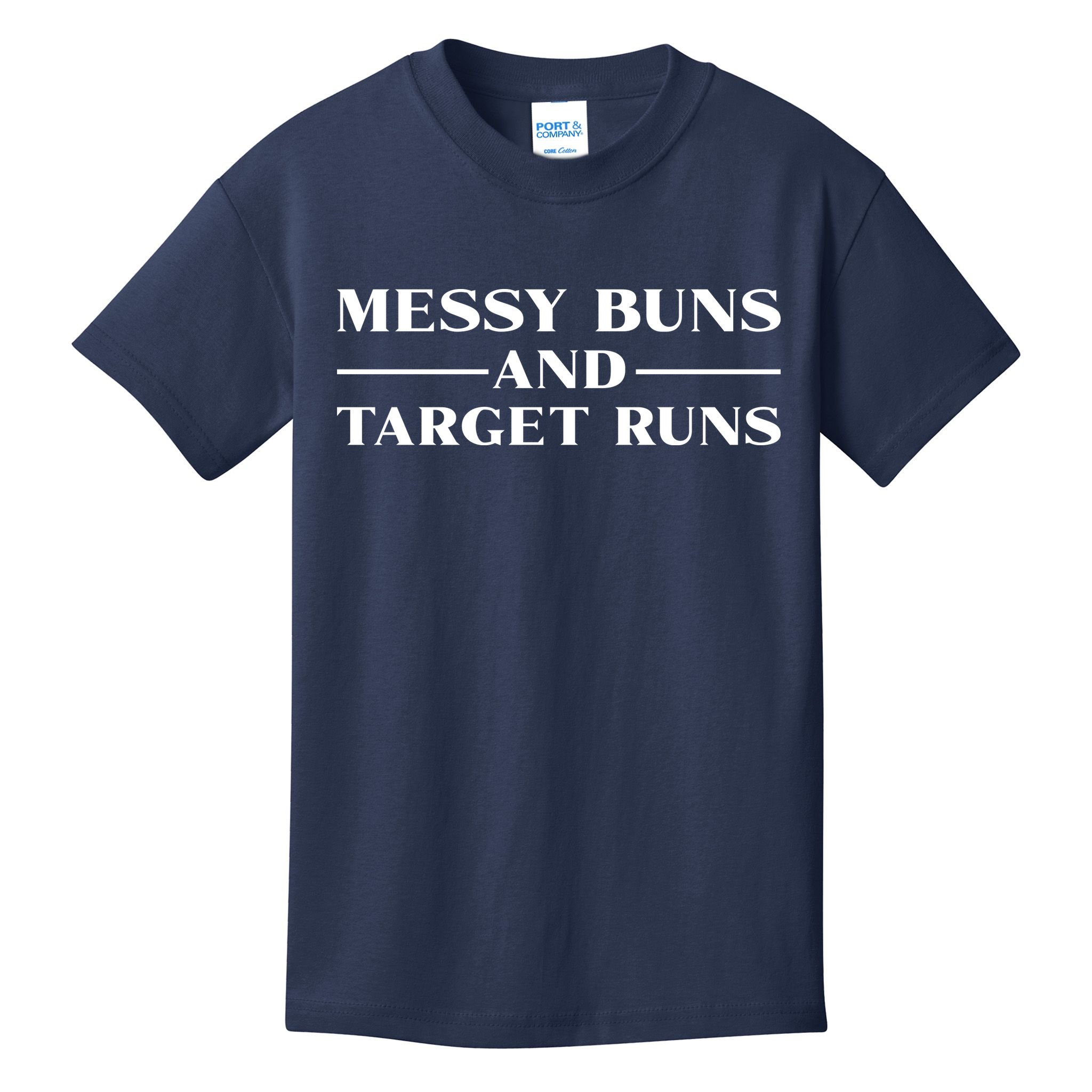 Messy Buns And Target Runs Kids T-Shirt