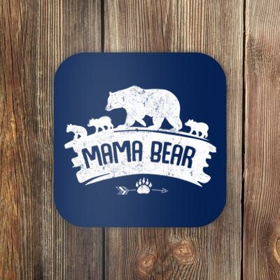 Mama Bear And Three Cubs Coaster