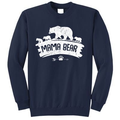 Mama Bear And Three Cubs Tall Sweatshirt