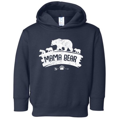 Mama Bear And Three Cubs Toddler Hoodie