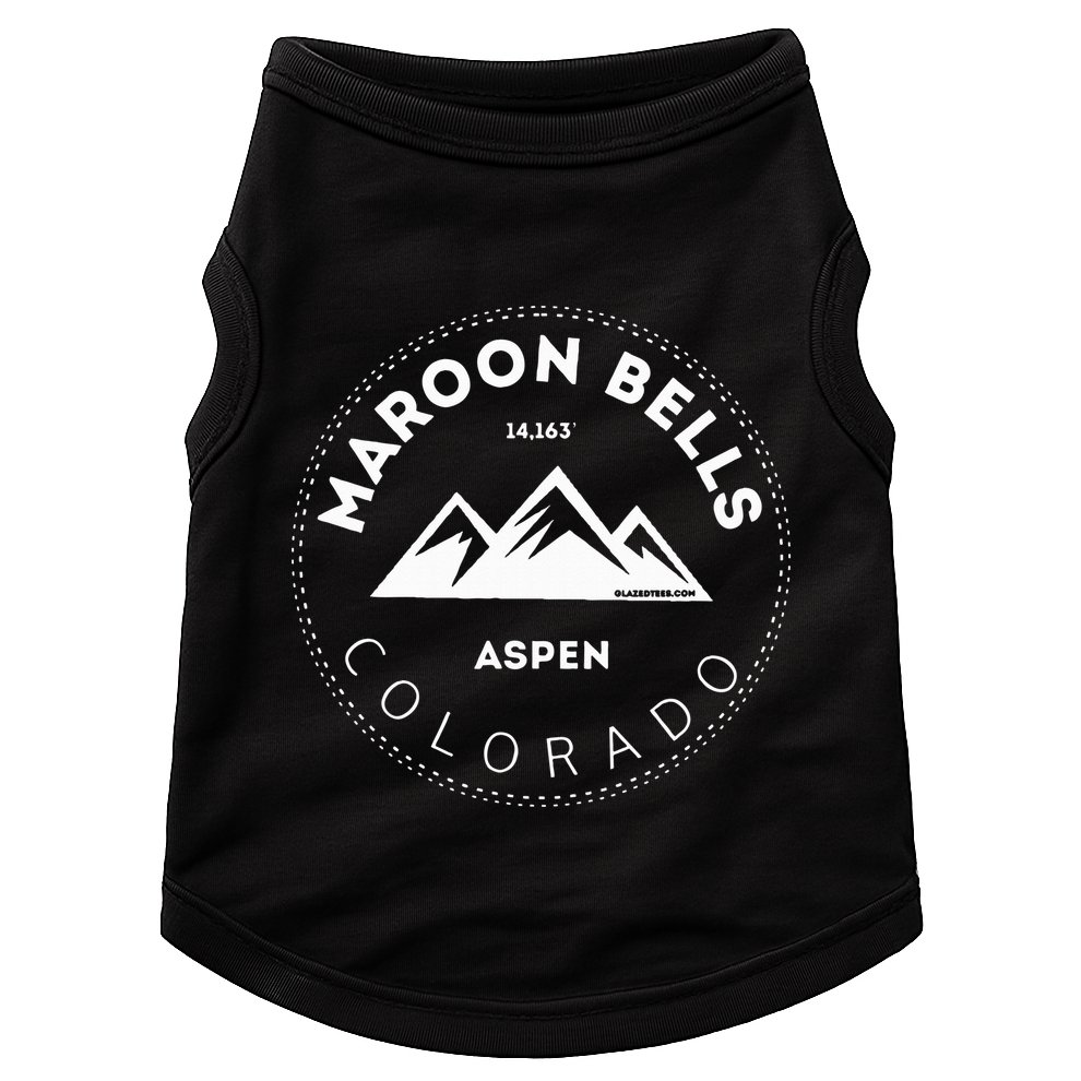 Maroon Bells Aspen Colorado Mountain Adventure Doggie Tank