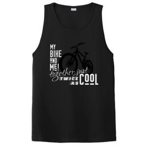 My Bike And Me Twice As Cool Funny Mountain Bike Cool Gift PosiCharge Competitor Tank