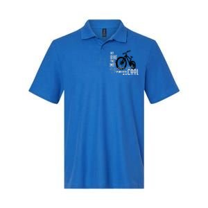 My Bike And Me Twice As Cool Funny Mountain Bike Cool Gift Softstyle Adult Sport Polo