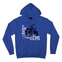 My Bike And Me Twice As Cool Funny Mountain Bike Cool Gift Tall Hoodie