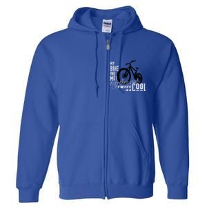 My Bike And Me Twice As Cool Funny Mountain Bike Cool Gift Full Zip Hoodie