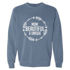 Mom Beautiful And Unique Meaningful Gift Mother's Day Gift Garment-Dyed Sweatshirt