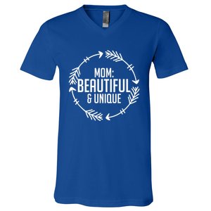 Mom Beautiful And Unique Meaningful Gift Mother's Day Gift V-Neck T-Shirt