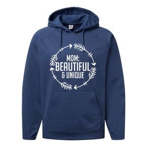 Mom Beautiful And Unique Meaningful Gift Mother's Day Gift Performance Fleece Hoodie