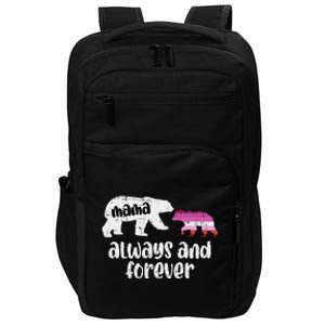 Mama Bear Always Forever Lesbian Lgbtq Pride Flag Women Impact Tech Backpack