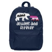 Mama Bear Always Forever Lesbian Lgbtq Pride Flag Women 16 in Basic Backpack