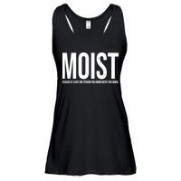 MOIST Because At Least One Person You Know Hates This Word Ladies Essential Flowy Tank