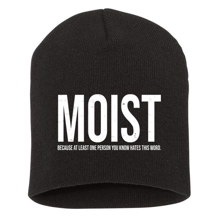 MOIST Because At Least One Person You Know Hates This Word Short Acrylic Beanie