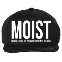 MOIST Because At Least One Person You Know Hates This Word Wool Snapback Cap