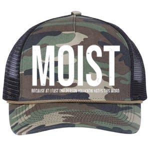 MOIST Because At Least One Person You Know Hates This Word Retro Rope Trucker Hat Cap