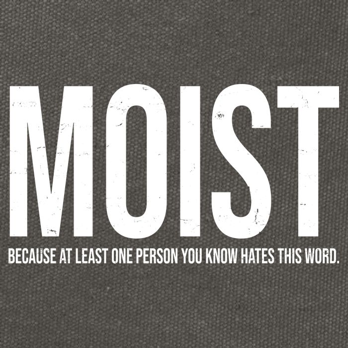 MOIST Because At Least One Person You Know Hates This Word Cotton Canvas Backpack