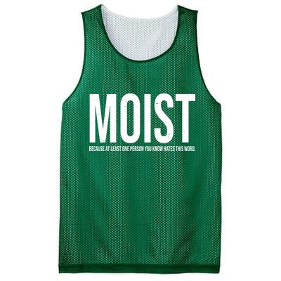 MOIST Because At Least One Person You Know Hates This Word Mesh Reversible Basketball Jersey Tank