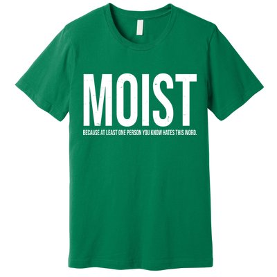 MOIST Because At Least One Person You Know Hates This Word Premium T-Shirt